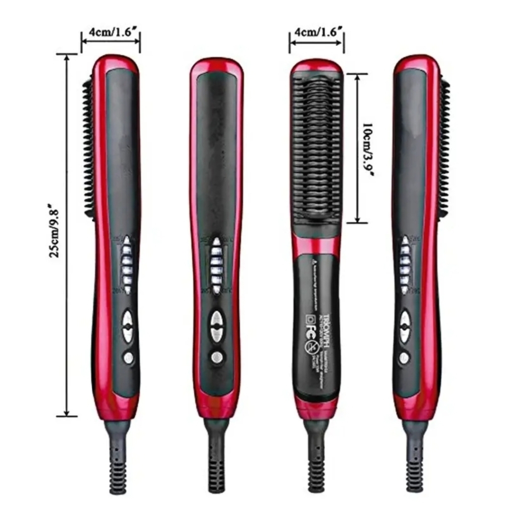 Hair Straighter ASL-908 electric brush, which is also for straightening Beards